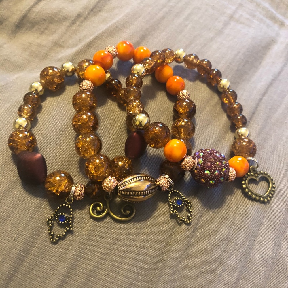 Fall/October Bracelets set - Picture 2 of 2